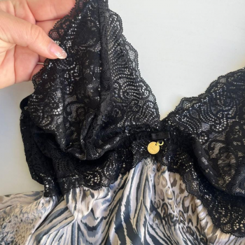 BABY DOOL LIGANETE ESTAMPADO COM RENDA