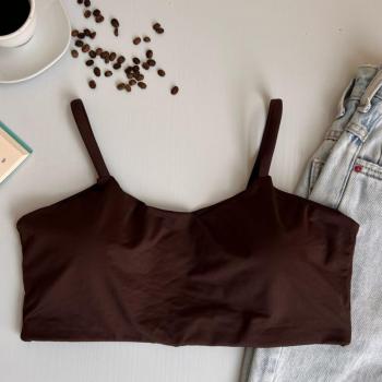 TOP DUPLO EM MICROFIBRA COM BOJO REMOVIVEL