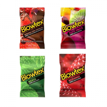 PRESERVATIVOS BLOWTEX SABOR E AROMA COM 3 UNIDADES