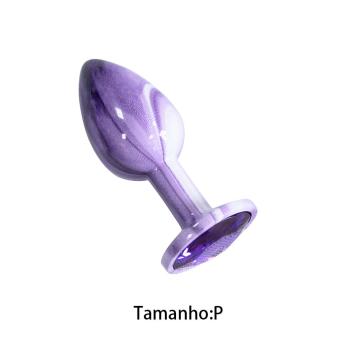 PLUG ANAL PEDRA  ACRILICO