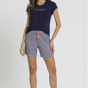 PIJAMA SHORTDOLL MC AZUL