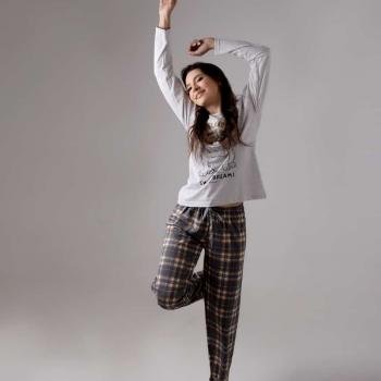 PIJAMA FEM FAMILIA XADREX