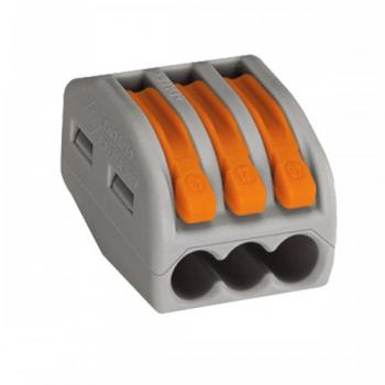 CONECTOR EMENDA 3X 0,08-4MM 400V 32A CINZA WAGO