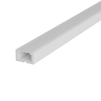 PERFIL P/FITA LED DE ALUMÍNIO SOBREPOR RISQUE SLAT 17X15MM 2M COM DIFUSOR BRANCO FOSCO AVANT