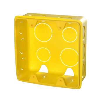 CAIXA LUZ 4X4 PLASTICO AMARELO KRONA