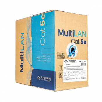 CABO MULTILAN U/UTP 24AWGX4P CAT5E CMX C/ 305M AZUL FURUKAWA