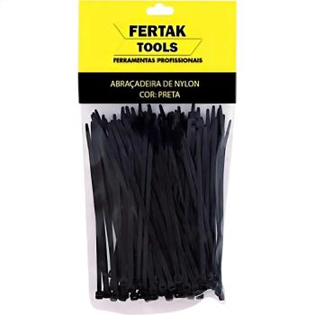 ABRACADEIRA NYLON PRETA 7,6 X 300 50PCS FERTAK