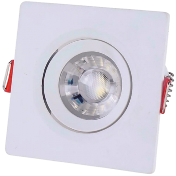 SPOTLED DE EMBUTIR QUADRADO 7W 6500K BRANCO TRAMONTINA