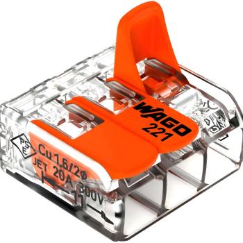 CONECTOR TIPO WAGO 3x 2,5mm rígido/4mm flex