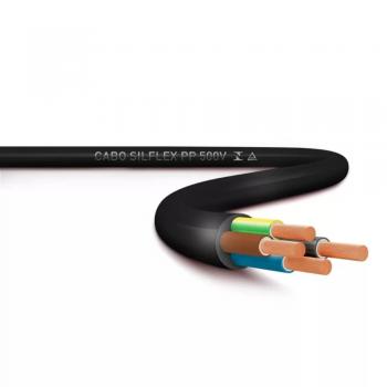 CABO PP FLEXIVEL 500V 4x2,5MM PRETO SIL
