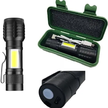 LANTERNA MANUAL 1 LED RECARREG