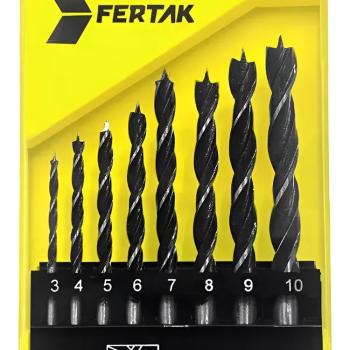 JOGO DE BROCAS MADEIRA 8 PCS FERTAK