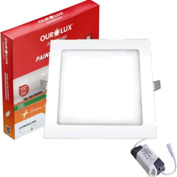 PAINEL PLAFON LED EMBUTIR 24W 29x29 BIV 6500K QUADRADO OUROLUX
