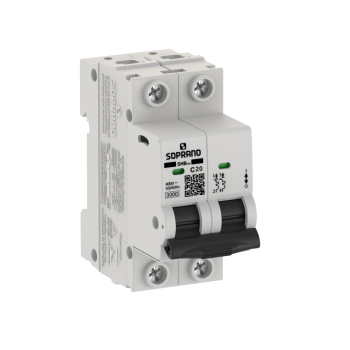 DISJUNTOR BIPOLAR SHB2-GIII-C10 2P 10A SOPRANO