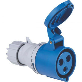 TOMADA DE ACOPLAMENTO TIPO INDUSTRIAL FÊMEA 2P+T 32A 220-250V 6H IP44 TRAMONTINA