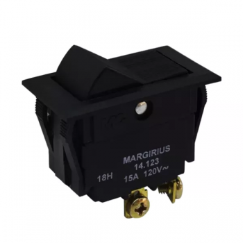CHAVE TECLA LIGA/DESLIGA UNIPOLAR 15A 250V MARGIRIUS
