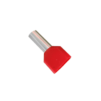 TERMINAL TUBULAR DUPLO 10,0MM VERMELHO C14 TE10-14 ELETROKIT