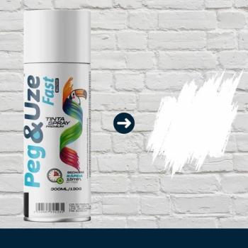 TINTA SPRAY PEGUZE BRANCO BRILHANTE USO GERAL 300ML - REF 6373