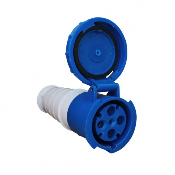 TOMADA FÊMEA INDUSTRIAL MÓVEL 63A 4P 200-250V AZUL 9H IP67 MARGIRIUS