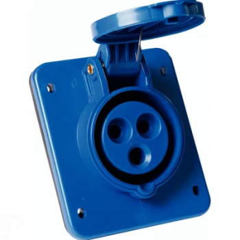 TOMADA DE EMBUTIR TIPO INDUSTRIAL FÊMEA 2P+T 32A 220-250V 6H IP44 TRAMONTINA