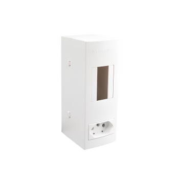 CP2-01 CAIXA / QUADRO DISJUNTOR SLIM DE SOBREPOR C/1 POSIÇÃO DISJUNTOR + TOMADA 20A MARGIRIUS
