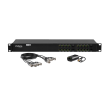 VB 3016 WP - POWER BALUN COM ALIMENTAÇÃO, RESOLUÇÃO ATÉ 4K, 16 CANAIS, BIDIRECIONAL INTELBRAS