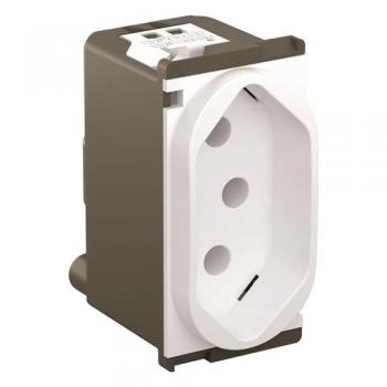 TOMADA FÊMEA NEREYA 2P+T 10A 250V BRANCA