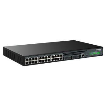 SWITCH GERENCIAVEL 24P + 4P SFP 1000 BASE-X POE S2328G-PA INTELBRAS
