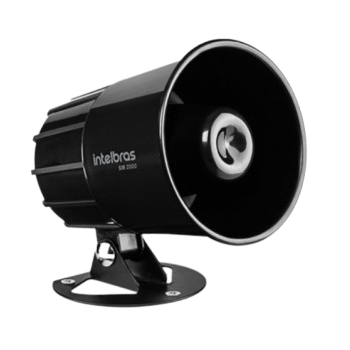 SIRENE 115 DB SIR 2000 - PRETA INTELBRAS