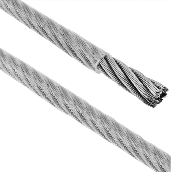 CABO DE AÇO GALVANIZADO PLASTIFICADO 1,5MM (1/16
