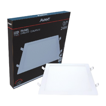 PLAFON LED QUADRADO EMBUTIR 24W 6500K 29X29 BIV 1680 AVANT