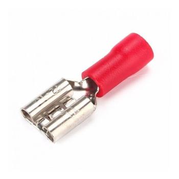 TERMINAL FÊMEA COM ISOLAMENTO 0,25-1,5MM² 6,3X0,8MM FE 2216-1C