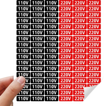 ETIQUETA IDENTIFICAÇÃO TOMADA 110V/220V (102UN 51/51)