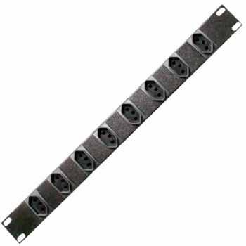 REGUA P/ RACK 8 TOMADAS PRETA 10A G FORCE