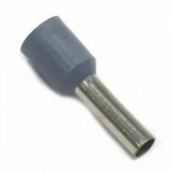 TERMINAL TUBULAR SIMPLES CINZA 4,0MM C10 - E4010 - ELETROKIT