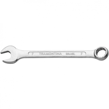 CHAVE COMBINADA 6MM, CORPO EM AÇO ESPECIAL, CROMADO,BOCAS CALIBRADAS, PESCOÇO CURTO TRAMONTINA