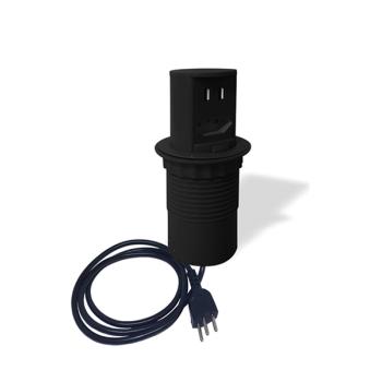 EXTENSÃO MINI TOTEM POP20 1 TOMADA NBR + USB A+C 3520W PRETA DUTOTEC