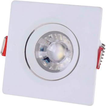 SPOTLED DE EMBUTIR QUADRADA 7W 3000K BRANCO TRAMONTINA