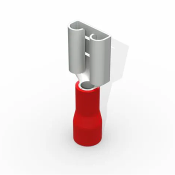 TERMINAL, COBRE ESTANHADO, LUVA FEMEA, PRE-ISOL. NYLON, 0,51,5MM2 10A, COR VERMELHO DECORLUX