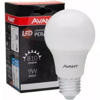 LÂMPADA LED PÊRA 9W 6500K BIVOLT AVANT