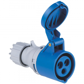 TOMADA DE ACOPLAMENTO TIPO INDUSTRIAL FÊMEA 2P+T 16A 220-250V 6H IP44 TRAMONTINA