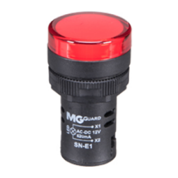 SINALEIRO MONOBLOCO VERMELHO 12VCA/VCC SN-E1 MARGIRIUS