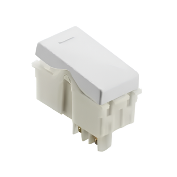 INTERRUPTOR SIMPLES  BAIXO COM COMPONENTES METÁLICOS 10A 250V10A 250V BRANCO TRAMONTINA