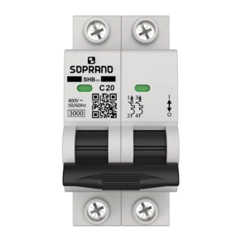 DISJUNTOR BIPOLAR SHB2-GIII-C20 2P 20A 3KA SOPRANO
