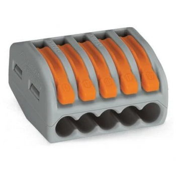 CONECTOR EMENDA 5X 0,08-4MM 400V 32A CINZA WAGO