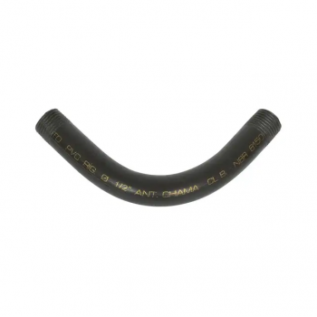 CURVA PVC C/ROS.K 1 1/2“X90G PRETO