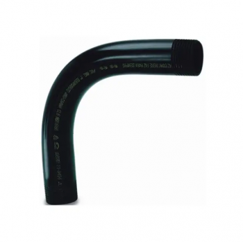 CURVA PVC C/ROS.I 1“X90G PRETO