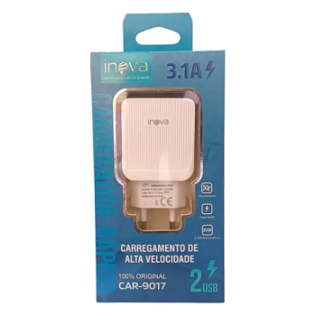 FONTE DE CARREGADOR INOVA 3.1A SOMENTE FONTE MODELO CAR-9017