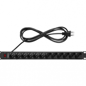 PROTETOR ELETRONICO C/ 12 TOMADAS P/ RACK EPR 212  INTELBRAS