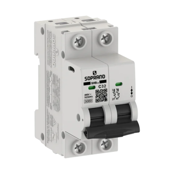 DISJUNTOR BIPOLAR SHB2-GIII-C32 2P 32A 3 KA SOPRANO